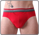 Pack of 2 briefs HO1 cotton (1 red, 1 grey)...