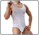 Quality bodysuit, selected material. Plain briefs, lined at the front. Top with...