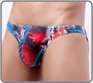 Mini briefs in microfiber material. Original by its print...