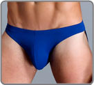 Disponible dans plusieurs couleurs intenses, ce mini slip est bas� sur un tissu...