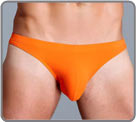 Disponible dans plusieurs couleurs intenses, ce mini slip est bas� sur un tissu...