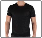 Transparency thanks to its widely aired material. T-shirt in a mesh fabric, to...