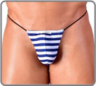 String ficelle T-back pour les amateurs de dessous minimaliste. Version color�e...