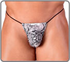 String ficelle T-back pour les amateurs de dessous minimaliste. Version color�e...