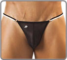 Slip ficelle double lien, couleurs constrates. Peu couvrant derrire...