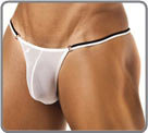Slip ficelle double lien, couleurs constrates. Peu couvrant derrire...
