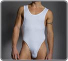 Bodystring en coton et modal, haut  bretelles. Dtachable dans l'entre-jambes...