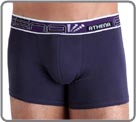 Lot de 2 boxers (1 violet, 1 noir) en coton peign majoritaire doux et gay du...