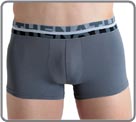 Lot de 3 boxers (deux noirs, un gris) en microfibre seconde peau trs douce et...