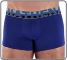 Lot de 3 boxers (deux noirs, un bleu royal) en microfibre seconde peau trs et...