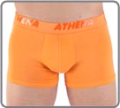 Set of 2 boxerbriefs (1 white and 1 fluo orange) in a breathable cotton, and in...