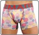 Boxerbrief in microfiber soft and comfortable, with a multicoloured spheres on...