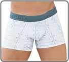 Discreet print in leaf-like patterns.  Freedom of movement, with an ideal and...