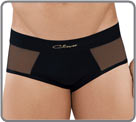 Comfortable and sexy thong, lined on the front and adorned on the sides and a...