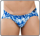 Very nice briefs in original look with its blue tropical print. The leg are at...