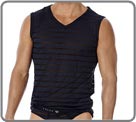 V neck tanktop  in a very soft and very extensible material. The alternation of...