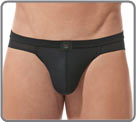 Slightly sheer italian technical fabric combined with an exclusive laser cut...