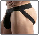 Set of 3 jockstraps (1 black, 1 white, 1 gray) perfect to wear on a daily They...