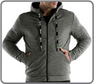 Veste de sport trs chaude double en Sherpa, manches longues, capuche, avec de...