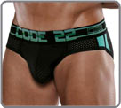 Classic cut briefs with a sporty touch thanks to the two colored stripes on the...