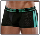 Classic cut boxerbriefs with a sporty touch thanks to the two colored stripes...