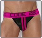 Jockstrap de coupe classique avec une touche sportive grce aux deux bandes sur...