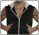 Semi-fitted sleeveless jacket, made of very comfortable polyester fabric. It be...