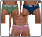 Set of 3 briefs (green, blue, pink), perfect to wear every day. They are made a...