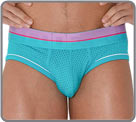 Classic low-waisted briefs, in a sporty look thanks to its breathable mesh The...