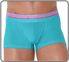 Boxer de coupe classique taille basse, dans un look sportif grce  son tissu...