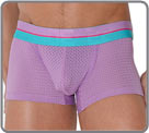 Boxer de coupe classique taille basse, dans un look sportif grce  son tissu...