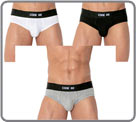 Set of 3 Basic briefs (1 grey, 1 black and 1 white) perfect for everyday wear,...