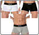 Set of 3 Basic boxerbriefs (1 grey, 1 black and 1 white) perfect for everyday a...