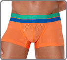 Low-waisted classic fit boxerbriefs in a sporty look thanks to their breathable...