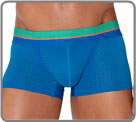 Boxer de coupe classique taille basse, dans un look sportif grce  son tissu...