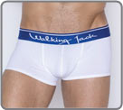 White boxerbrief by Walking Jack with blue, soft waistband. High quality that...