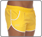 Swim boxershort Castor, a fluid and opaque material. Contrasting borders. belt...